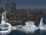 The Dubai Fountain., Dubai, U.A.E, The Dubai Fountain., Dubai